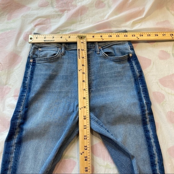 Mother Stunner Zip Ankle Zip Fray Light Kitty Racer size 26 - Picture 3 of 9